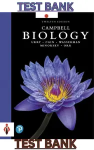 Test Bank for Campbell Biology 12th Edition by Lisa Urry,Michael Cain & Steven Wasserman - Complete thumbnail