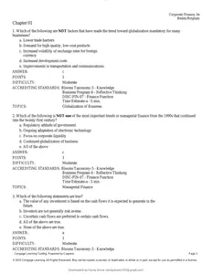 Corporate Finance (CFIN) 6th Edition by Scott Besley & Eugene Brigham  - Latest, Complete and Elaborated(Test Bank).docx thumbnail