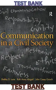 TEST BANK for Communication in a Civil Society 1st Edition by Shelley Lane, Ruth Anna Abigail & John Casey Gooch thumbnail