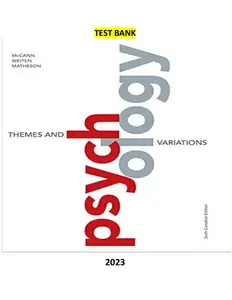 Psychology - Themes and Variations Hardcover 6E thumbnail