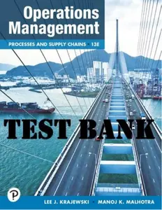 Operations Management Processes and Supply Chains, 13e Krajewski thumbnail