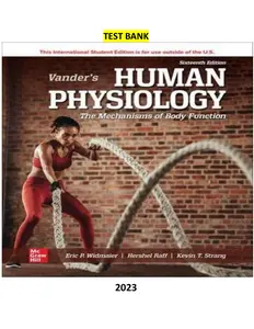 Vander_s Human Physiology 16th Edition by Eric P. Widmaier, Hershel Raff & Kevin T. Strang-Test Bank thumbnail