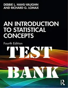 Test Bank for An Introduction to Statistical Concepts 4th Edition by Hans-Vaughn & Lomax thumbnail