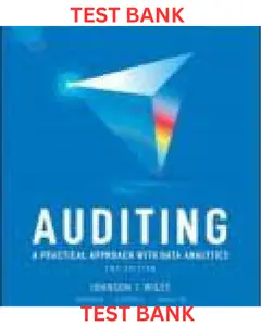 TEST BANK for Auditing: A Practical Approach with Data Analytics 2nd Edition by Raymond Johnson, Laura Wiley & Robyn Moroney thumbnail