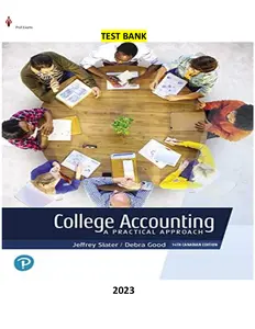 College Accounting,(MyAccounting Lab) 14 Edition by Slater, Zwicker & Good-Test Bank-2023 Updated thumbnail