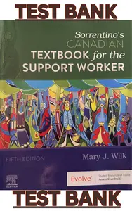 TEST BANK for Sorrentino's Canadian Textbook for the Support Worker 5th Edition by Mary Wilk thumbnail