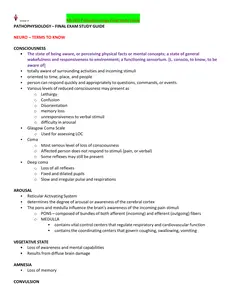 NR-283 Pathophysiology - FINAL Exam Study Guide(2021) A Graded thumbnail