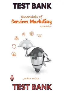 Test Bank For Essentials of Services Marketing 4th Edition By Jochen Wirtz - Complete thumbnail