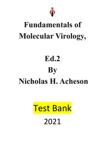 Fundamentals of Molecular Virology, Second Edition by Nicholas H. Acheson-Test Bank thumbnail
