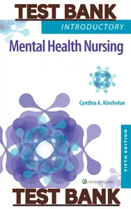 TEST BANK for Introductory Mental Health Nursing 5th North American Edition by Cynthia Kincheloe thumbnail
