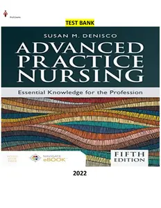 Test Bank for Advanced Practice Nursing_Essential Knowledge for the Profession 5th Edition by Susan DeNisco thumbnail