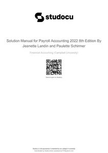 Solution Manual for Payroll Accounting 2024 10E by Jeanette Landin & Paulette Schirmer - Ch 02 thumbnail