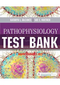 PATHOPHYSIOLOGY 8TH EDITION MCCANCE TEST BANK TEXT thumbnail