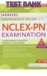 Test Bank - Saunders Comprehensive Review for the NCLEX-PN Examination 7E by Silvestri - FULL thumbnail