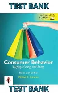 Test Bank for Consumer Behavior_Buying, Having & Being 13th Global Edition by Michael Solomon-Complete thumbnail