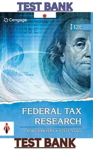 Test Bank for Federal Tax Research 12th Edition by Roby Sawyers & Steven Gill thumbnail