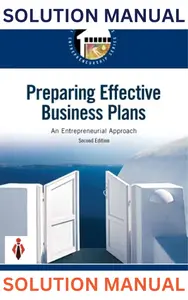 Solution Manual for Preparing Effective Business Plans_An Entrepreneurial Approach 2E by Barringer - Full thumbnail