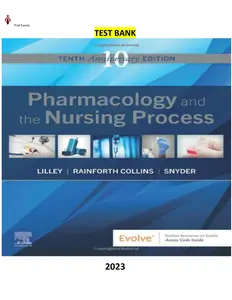 Pharmacology and the Nursing Process by Linda Lane Lilley, Shelly Rainforth Collins, Julie S. Snyder - Complete, Elaborated and  Latest ALL Chapters Test Bank thumbnail