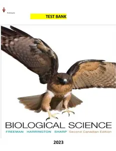 Test Bank for Biological Science 2CE with Mastering Biology by Scott Freeman, Joan Sharp & Michael Harrington thumbnail