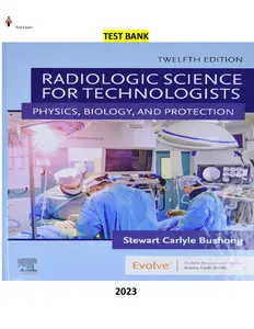 Radiologic Science for Technologists-Physics, Biology and Protection 12th Edition by Stewart C. Bushong-TB thumbnail