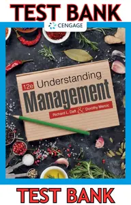 TEST BANK for Understanding Management 12th Edition by Richard Daft & Dorothy Marcic thumbnail