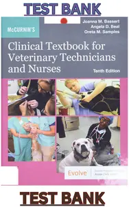 TBG - TEST BANK for  McCurnin_s Clinical Textbook for Veterinary Technicians 10th Edition by Joanna Bassert thumbnail