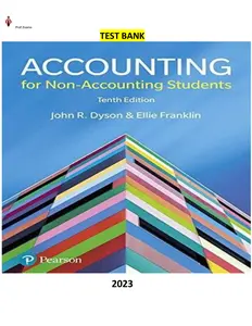 Test Bank - Accounting for Non-Accounting Students by John Dyson & Ellie Franklin thumbnail