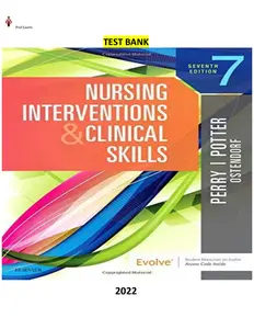 Done - COMPLETE - Elaborated Test Bank for Nursing Interventions & Clinical Skills 7Ed.by Anne G. Perry , Patricia A. Potter & Wendy Ostendorf thumbnail