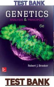TEST BANK for  Genetics: Analysis and Principles 6th Edition by Robert Brooker thumbnail