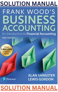 SOLUTIONS MANUAL for Frank Wood's Business Accounting by Alan Sangster & Lewis Gordon thumbnail