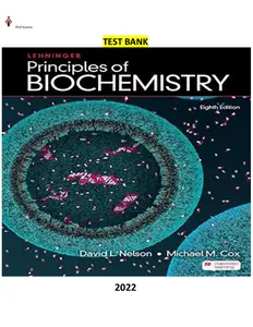 Lehninger Principles of Biochemistry 8th Edition by David L. Nelson thumbnail