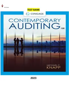 Solution Manual - Contemporary Auditing 12th Edition by Michael C. Knapp thumbnail