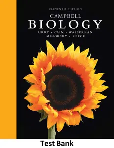 Jane B. Reece, Lisa A. Urry, Michael L. Cain, Peter V. Minorsky, Steven A. Wasserman - Campbell Biology Test Bank, 11 edition-Pearson (2017) thumbnail