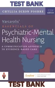 Test Bank for Varcarolis Essentials of Psychiatric Mental Health Nursing 5E by Chyllia Fosbre thumbnail