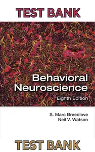 Test Bank for Behavioral Neuroscience 8th Edition by Marc Breedlove & Neil Watson - Complete thumbnail