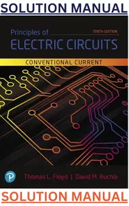 SOLUTIONS MANUAL for Principles of Electric Circuits;Conventional Current Version by Thomas Floyd & David Buchla | Ch. 1 - 13 thumbnail