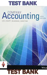 Test Bank for Company Accounting 10th Edition by Ken Leo, Jeffrey Knapp, Susan McGowan & John Sweeting thumbnail