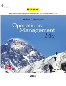 Operations Management, 14th Edition By William J Stevenson -TB thumbnail