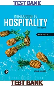 TEST BANK for Introduction to Hospitality 9th Edition by John Walker thumbnail