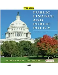 Public Finance and Public Policy 11th Edition by Jonathan Gruber-TB&SM thumbnail