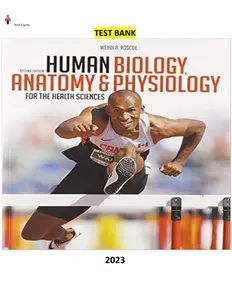 Human Biology, Anatomy & Physiology for the Health Sciences by Wendi Roscoe - Test Bank thumbnail