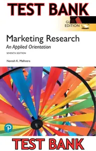 TEST BANK for Marketing Research: An Applied Orientation, 7th Edition by Naresh Malhotra thumbnail