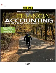 Financial Accounting-Tools for Business Decision Making 10th Edition by Paul D. Kimmel, Jerry J. Weygandt & Jill E. Mitchell-Test Bank thumbnail