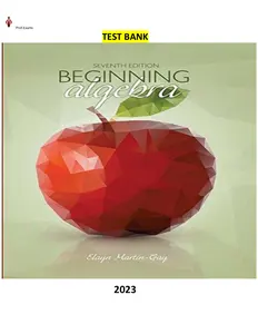 Solution Manual - Beginning Algebra 7th Edition by Elayn Martin-Gay thumbnail
