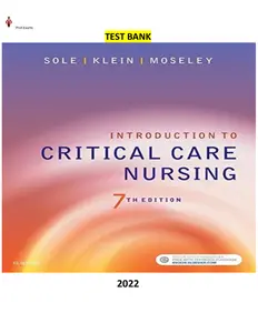 Introduction to Critical Care Nursing - 7Ed.by Mary Lou Sole , Deborah Goldenberg Klein, Marthe J. Moseley-Test Bank thumbnail