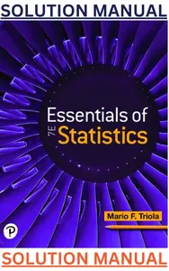 SOLUTIONS MANUAL for Essentials of Statistics, 7th Edition by Mario Triola thumbnail