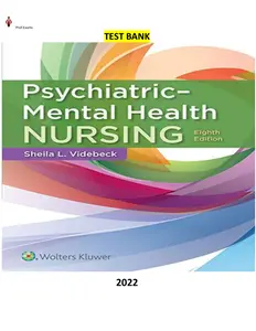 Psychiatric-Mental Health Nursing 8Ed.by Sheila L. Videbeck - Latest, Complete & Elaborated - Test Bank thumbnail
