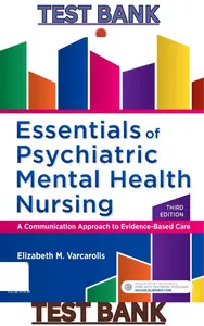 Test Bank for Essentials of Psychiatric Mental Health Nursing 3rd Edition by Elizabeth Varcarolis thumbnail