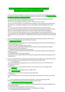 Test Bank for ATI - Fundamentals of Nursing Questions Answers and Rationales for 2024 thumbnail