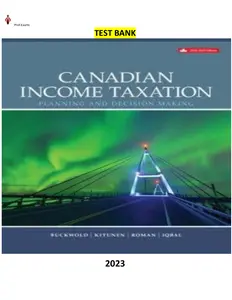 Canadian Income Taxation 20222023 25th Edition by William Buckwold, Joan Kitunen, and Barbara Neate. thumbnail